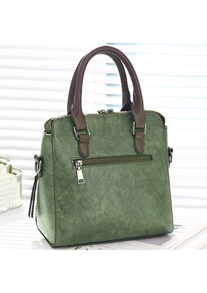 Yeşil Stil 24X13X24CM Deri Bayan Çanta Kadın Messenger Tote Püskül Tasarımcı Crossbody Omuzdan Askili Çanta Boston El Sıcak Satış Çantası Çantalar Сумка (Yurt Dışından)
