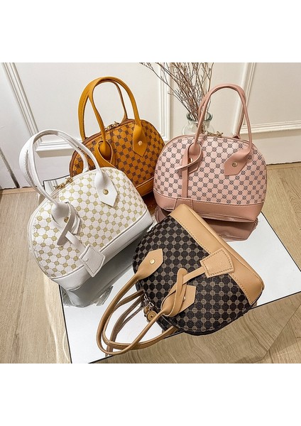 Beyaz Stil Kadınlar Için Moda Kabuk Çanta Omuz Çantaları Bayan Çanta Kadın Crossbody Çanta Tote Lüks Tasarımcı El Çantaları Kadın 2022 (Yurt Dışından)