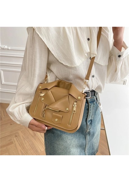 Siyah Stil 22X17X7CM Yeni Benzersiz Yaka Tasarımcı Pu Deri Kadın Bayan Lüks Crossbody Omuzdan Askili Çanta Kadın Çanta Tote Çanta Satchel Akşam Yemeği Çantası (Yurt Dışından)