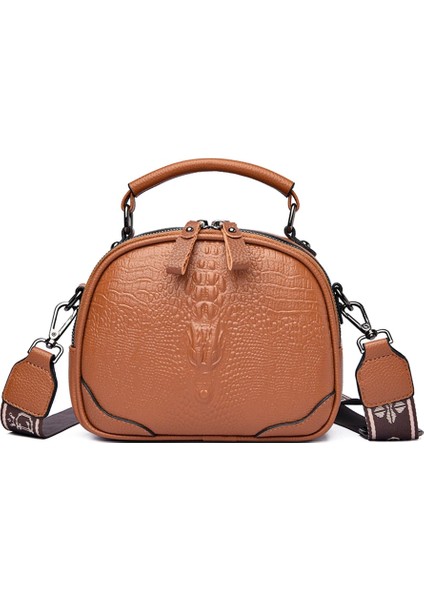 Sarı Stil 2023 Trend Moda Lüks Tasarımcı Çanta Omuz Crossbody Geniş Kayış Kadın Çantası Yüksek Li Yumuşak Deri Üstten Saplı Çanta (Yurt Dışından)
