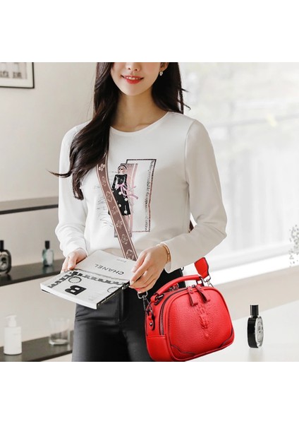 Sarı Stil 2023 Trend Moda Lüks Tasarımcı Çanta Omuz Crossbody Geniş Kayış Kadın Çantası Yüksek Li Yumuşak Deri Üstten Saplı Çanta (Yurt Dışından)