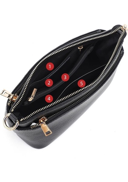 Mavi Stil Çok Bölmeli Lüks Çanta Kadın Omuz Çantaları Tasarımcı Hakiki Deri Crossbody Çanta Kadın Çantası Moda Kadın Messen (Yurt Dışından)