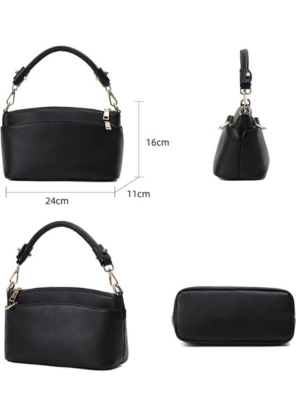 Mavi Stil Çok Bölmeli Lüks Çanta Kadın Omuz Çantaları Tasarımcı Hakiki Deri Crossbody Çanta Kadın Çantası Moda Kadın Messen (Yurt Dışından)