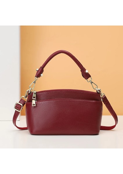 Mavi Stil Çok Bölmeli Lüks Çanta Kadın Omuz Çantaları Tasarımcı Hakiki Deri Crossbody Çanta Kadın Çantası Moda Kadın Messen (Yurt Dışından)