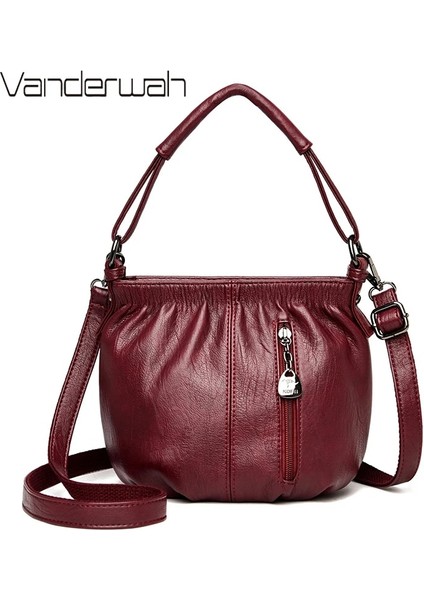 Taropor Rengi Tarzı Womeasual Bayanlar Küçük Crossbody Çanta Çantalar ve Çanta Kesesi Için Tasarımcı Çanta Yüksek Li Deri Omuz Çantaları (Yurt Dışından)
