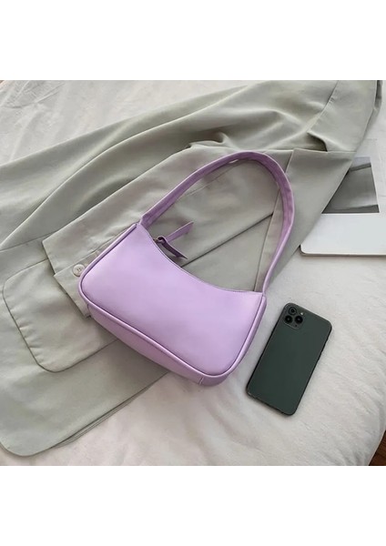 Mavi Stil Çanta Yaz Yeni Orta Antik Çanta Tek Omuz Messenger Çanta Geniş Omuz Basit Koltuk Altı Tote Çanta (Yurt Dışından)