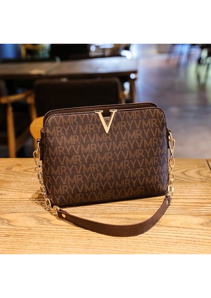 No.1 Stili Glmahua Lüks Kadınlar Için Crossbody Omuz Çantaları Sling Zincir Deri Messenger Kadın Çanta Kabuk Çapraz Vücut Çanta Kadın (Yurt Dışından)
