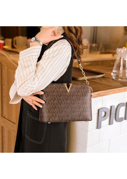 No.1 Stili Glmahua Lüks Kadınlar Için Crossbody Omuz Çantaları Sling Zincir Deri Messenger Kadın Çanta Kabuk Çapraz Vücut Çanta Kadın (Yurt Dışından)