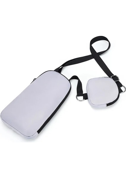 Gri Tarzı Kadın Çok Fonksiyonlu Omuz Çantası Yeni Moda Basit Bayanlar Çapraz Çanta Açık Spor Sürme Cep Telefonu Çanta Cüzdan (Yurt Dışından)