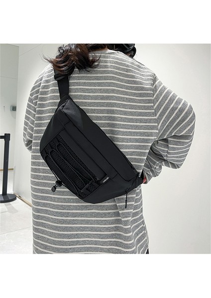 Janjon Star Kadınlar Için Yeni Kırmızı Göğüs Çantası Japon Tarzı Harajuku Retro Tüm Maç Düz Renk Öğrenci Omuz Çantası Crossbody Çanta (Yurt Dışından)