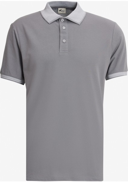 Erkek Açık Bej Beyaz-Gri Melanj-Beyaz 3'lü Çekmeyen Pamuklu Slim Fit Kıvrılmaz Polo Yaka Tişört