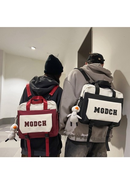 Janjon Star Okul Çantası Kadın Japon Tarzı Ins Tarzı Basit Kampüs Lise Üniversite Öğrencisi Sırt Çantası Ortaokul Öğrencisi Sırt Çantası Büyük Kapasiteli (Yurt Dışından) fırsatları