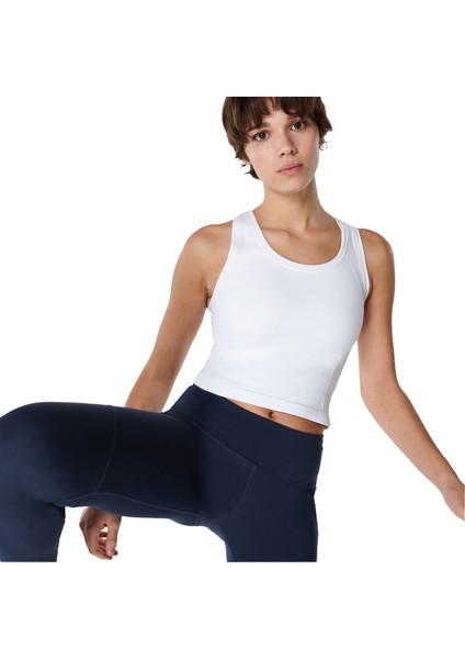 Athlete Crop Seamless Workout Kadın Koşu Alet