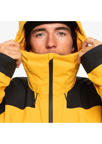 Ultralight Gore-Tex Erkek Siyah/Sarı Snowboard Montu modelleri