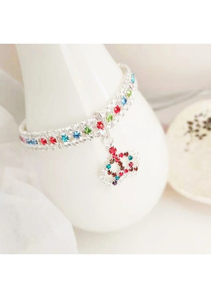 Renklendirilmiş Stil M Boyutu Yeni Tasarım Zirkon Pet Köpek Tasmaları Renklendirilmiş Taç Kedi Kolye Köpek Ayarlanabilir Gül Altın Lüks York Köpek Boyun Aksesuarları (Yurt Dışından)