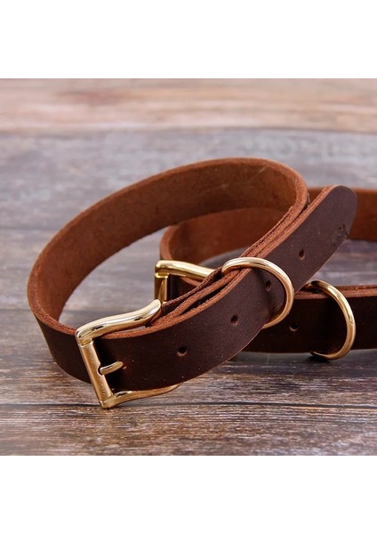 Kahverengi Tarzı Xl Boyutu Hakiki Deri Köpek Tasması Pet Köpek Tasmaları Ayarlanabilir Köpek Boyun Askısı Küçük Orta Büyük Büyük Köpekler Için Yumuşak Gerçek Deri Yaka (Yurt Dışından) modelleri