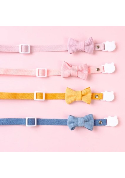 No.6 Stili 18-32 4 Renk Kadife Kedi Yay Yaka Emniyet Tokası Pet Köpek Yavrusu Kolye Papyon Sıcak Yumuşak Yavru Ayarlanabilir Sessiz Yaka Tedarikçisi (Yurt Dışından) fiyatları