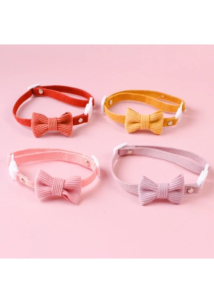 No.6 Stili 18-32 4 Renk Kadife Kedi Yay Yaka Emniyet Tokası Pet Köpek Yavrusu Kolye Papyon Sıcak Yumuşak Yavru Ayarlanabilir Sessiz Yaka Tedarikçisi (Yurt Dışından) modelleri