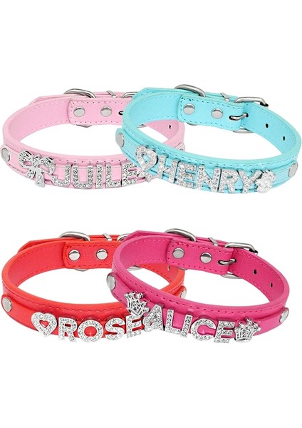 Kahverengi Tarzı S Beden Kişiselleştirilmiş Bling Adı Kedi Köpek Tasması Özel Glitter Rhinestone Harfler Adı Deri Köpek Tasması Küçük Orta Büyük Köpekler Için (Yurt Dışından) fiyatları