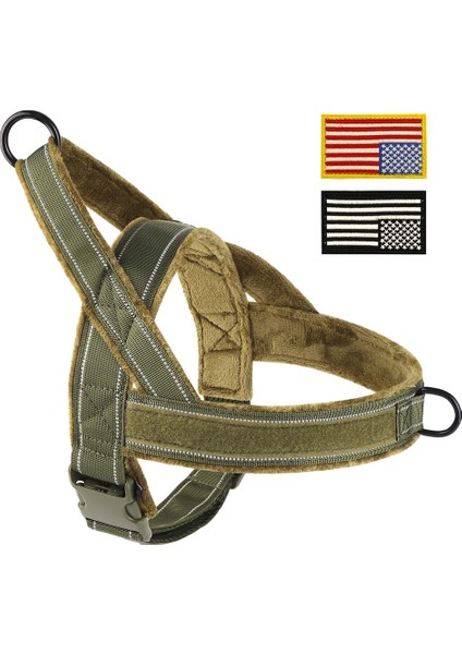 Yeşil-1 Stili S Beden Hiçbir Çekme Köpek Koşum Askeri Taktik Köpek Tasması Yelek Yansıtıcı Pet Eğitim Tasması Küçük Orta Büyük Köpekler Için Dayanıklı (Yurt Dışından)