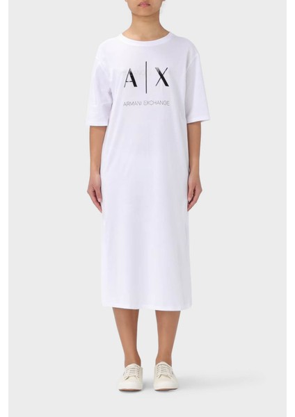 Pamuklu Relaxed Fit Midi Elbise Bayan Elbise 3DYA79 YJ3RZ 1000