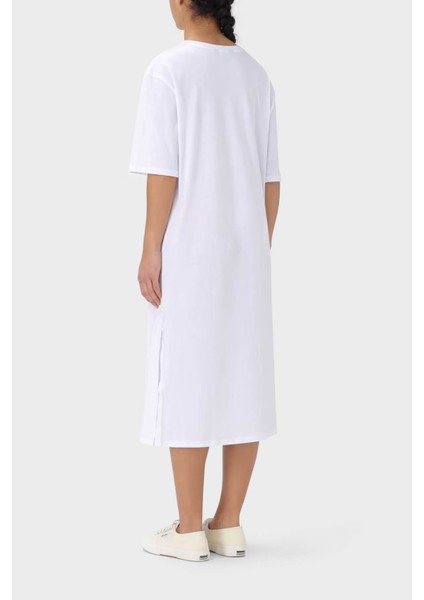 Pamuklu Relaxed Fit Midi Elbise Bayan Elbise 3DYA79 YJ3RZ 1000