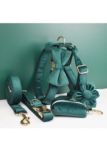 Koşum Stili L Boyutu Yeşil Kadife Köpek Yaka ve Tasma Seti Köpekler Için Özel Kazınmış Tabela Evcil Hayvan Malzemeleri Köpek Tasma VELVET43 (Yurt Dışından) fiyatları