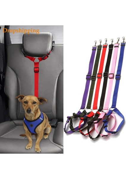 Siyah Stil Yeni Köpek ve Kedi Evcil Hayvan Güvenliği Ayarlanabilir Araba Emniyet Kemeri Kemer Kemer Seyahat Klipsi Kemer Pet Araba Emniyet Kemeri Yaka Perro (Yurt Dışından) fiyatları