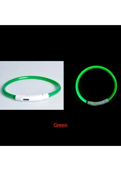 Yeşil Stil 70CM Delysia King Işıklı Köpek Tasması (Yurt Dışından)