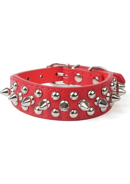 No.5 Tarzı Xs Boyutu Ayarlanabilir Deri Pet Köpek Tasması Boyun Askısı Malzemeleri Pu Deri Punk Perçin Çivili Köpek Tasması Evcil Hayvan Tasmaları Küçük Köpek Kedi (Yurt Dışından)