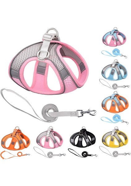 1-Pembe Tarzı M Boyutu Naylon Köpek Koşum Tasma Yansıtıcı Evcil Hayvan Koşumu Yelek Nefes Ayarlanabilir Yaka Chihuahua Küçük Büyük Köpekler Kedi (Yurt Dışından) fiyatları