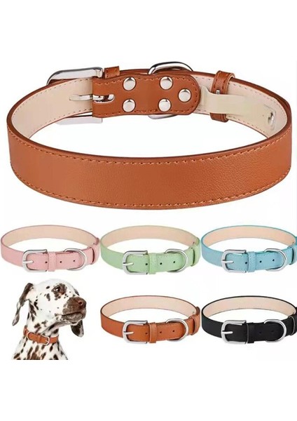 Pembe Tarzı L Boyutu Yeni Lüks Pu Deri Yaka Orta Büyük Köpekler Için Ayarlanabilir Kolye Köpek Tasması Dayanıklı Pet Kedi Köpek Pet Malzemeleri Aksesuarları (Yurt Dışından) indirimleri