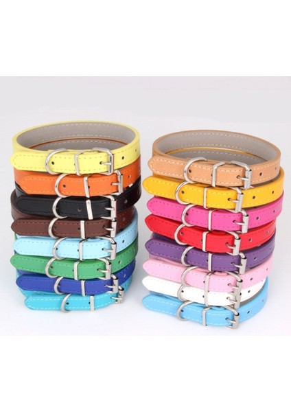 Turuncu Tarzı Xs Boyutu Sıcak! Ev Hayvanı Ürünü Yumuşak Deri Köpek Tasması Ayarlanabilir Yavru Kedi Kolye Tasma Kayışı Küçük Orta Büyük Köpek Için 16 Renk Pet Malzemeleri (Yurt Dışından) indirimleri