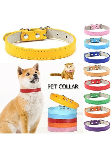 Kırmızı Stil S Beden 1 Adet Popüler Ayarlanabilir Renkli Evcil Hayvan Tasmaları Yavru Kedi Yaka Katı Pu Deri Boyun Askısı Köpekler Için Güvenli Yumuşak Evcil Hayvan Malzemeleri Yzl (Yurt Dışından) fırsatları