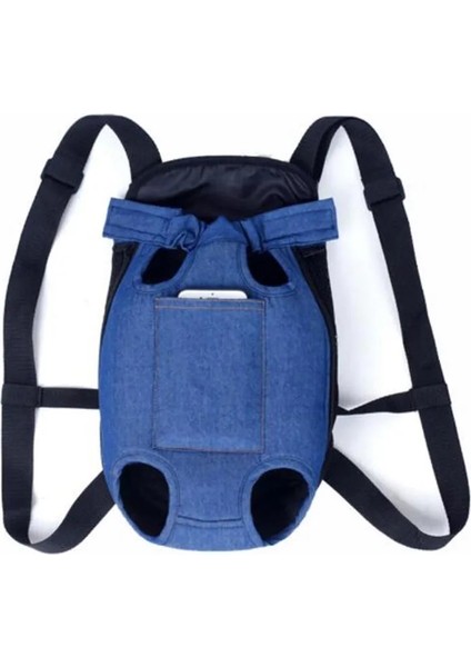 Mavi Kot Stili S Beden Örgü Pet Köpek Taşıyıcı Çanta Kılıfı Açık Seyahat Pet Köpek Oxford Tek Omuz Çantası Sling Konfor Seyahat Tote Omuz Çantası (Yurt Dışından)