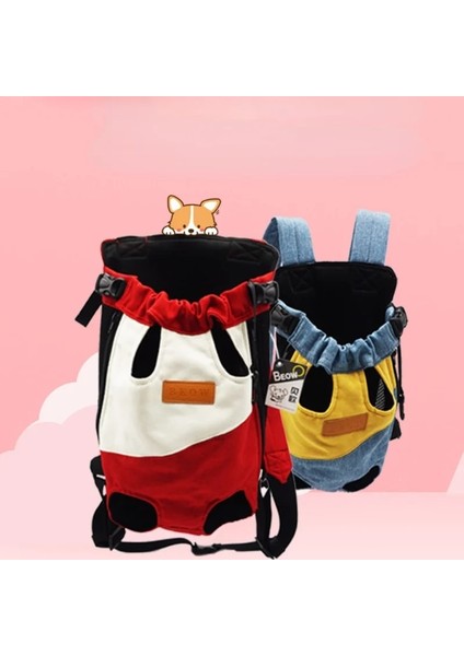 Bir Stil 4-5 kg ​​için L Kedi Köpekler Için Pet Sırt Çantası Taşıyıcı Ön Seyahat Köpek Çantası Yavru Yavru Omuzlar Için Taşıma Nefes Alabilir Taşınabilir Dört Ayaklı Çanta (Yurt Dışından) fiyatları