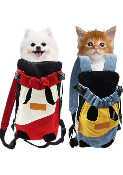 Bir Stil 4-5 kg ​​için L Kedi Köpekler Için Pet Sırt Çantası Taşıyıcı Ön Seyahat Köpek Çantası Yavru Yavru Omuzlar Için Taşıma Nefes Alabilir Taşınabilir Dört Ayaklı Çanta (Yurt Dışından) modelleri