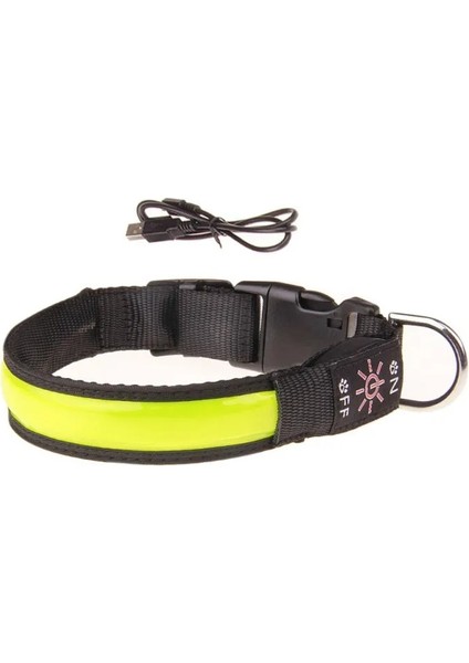 G Tarzı L Boyutu Pet USB Şarj LED Anti-Kayıp Aydınlık Yaka cm Pet Köpek Tasması Gece Köpek Tasmaları Parlayan Aydınlık Köpek Aksesuarları (Yurt Dışından)