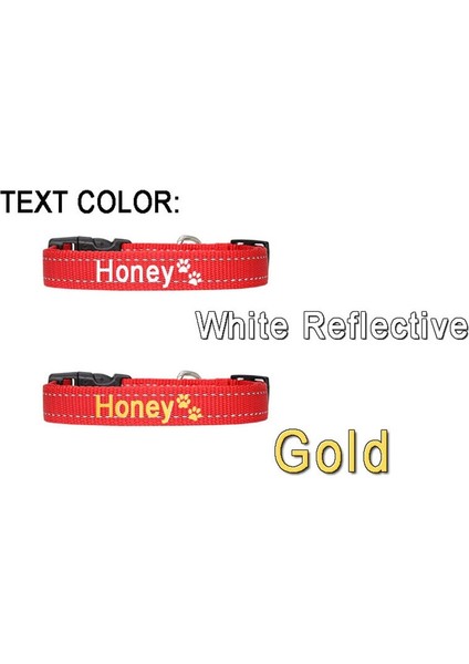 Rose-Glod Tarzı S Beden Kişiselleştirilmiş Naylon Köpek Tasması Yansıtıcı Baskı Kımlık Etiketi Özel Ad Ayarlanabilir Yaka Köpek Küçük Orta Büyük Pet Pitbull (Yurt Dışından) modelleri