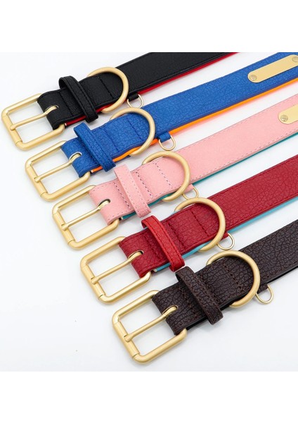 Siyah Stil Xl Boyutu Özel Kişiselleştirilmiş Köpek Tasması Kazınmış Pet Köpek Kimlik Etiketleri Yaka Küçük Orta Büyük Köpekler Için Yastıklı Pitbull Bulldog Correa Perro (Yurt Dışından) modelleri