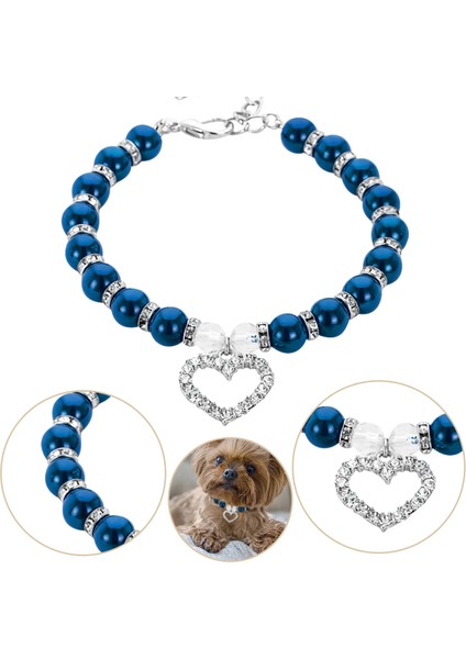 Beyaz Stil L Boyutu Erkek Köpek Papyonu Yaka Küçük Köpekler Için Boyun Tasmaları Kediler Için Inciler ve Elmaslar Halat Köpek Tasması Kedi Tasmaları Erkekler Için Hiçbir Çan (Yurt Dışından) fırsatları