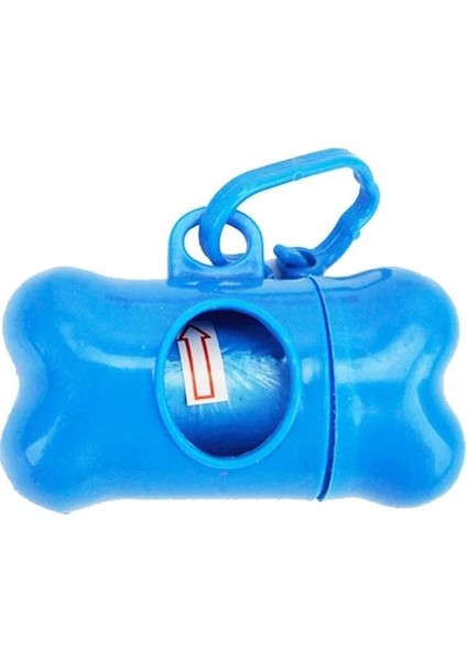 Mavi Stil Köpekler Için 1 Adet Pet Atık Torbası Dağıtıcı Kemik Şekli Atık Torbaları Tutucu Plastik Çöp Torbası Dağıtıcı Taşıyıcı Durumda Köpek Malzemeleri (Yurt Dışından)