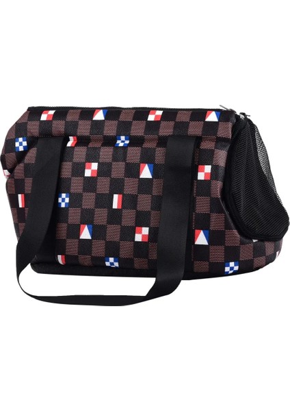 Siyah Stil L Beden Pet Köpek Çantası Açık Seyahat Çanta Kılıfı Örgü Oxford Tek Omuz Çantası Sling Mesh Konfor Seyahat Tote Omuz Çantası (Yurt Dışından) modelleri