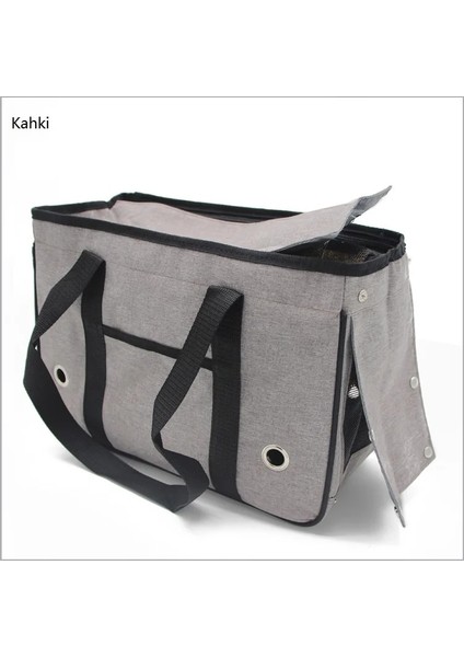 Kahkı Stili S Beden Açık Pet Taşıyıcı 2.5 kg 5 kg 7.5 kg Köpek Çantası Tüm Kapalı Metro Taşınabilir Kedi Çantaları Güvenlik Naylon Örgü Klasik Kedi Taşıyıcı (Yurt Dışından)