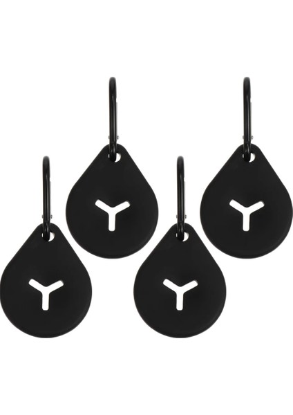 Siyah Stil 4.5x8.5x0.3cm Licone Köpek Poop Torbası Tutacağı Eller Serbest Kaka Torbası Tutucu Atık Taşıyıcı Klipsi (Yurt Dışından)