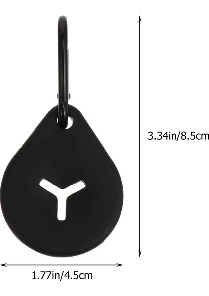 Siyah Stil 4.5x8.5x0.3cm Licone Köpek Poop Torbası Tutacağı Eller Serbest Kaka Torbası Tutucu Atık Taşıyıcı Klipsi (Yurt Dışından) modelleri