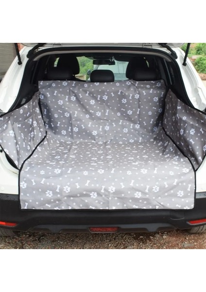 Gri Tarzı 155X104X33CM Gövde Köpek Taşıyıcı Su Geçirmez Koltuk Örtüsü Katlanabilir Oxford Koruyucu Yastık Pet Mat Pad Hamak Köpek Kedi Anti-Kirli Autostoel Hond (Yurt Dışından)