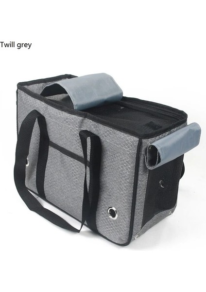 Twıll Gri Tarzı L Beden Açık Pet Taşıyıcı 2.5 kg 5 kg 7.5 kg Köpek Çantası Tüm Kapalı Metro Taşınabilir Kedi Çantaları Güvenlik Naylon Örgü Klasik Kedi Taşıyıcı (Yurt Dışından)