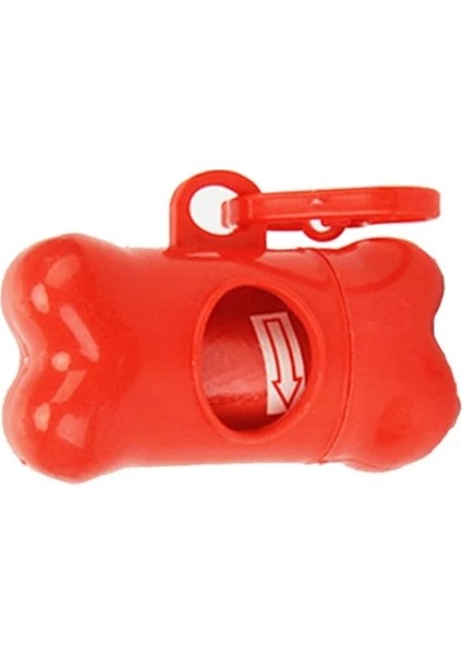 Kırmızı Stil Köpekler Için 1 Adet Pet Atık Torbası Dağıtıcı Kemik Şekli Atık Torbaları Tutucu Plastik Çöp Torbası Dağıtıcı Taşıyıcı Durumda Köpek Malzemeleri (Yurt Dışından)