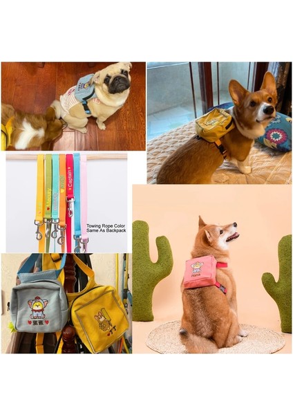 Mavi Şapka Stili M Beden Dourable Tuval Sırt Çantası Moda Köpekler Için Pet Köpek Sırt Çantası Çanta Koşum Köpek Aksesuarları Corgi Kaniş Pet Malzemeleri Özelleştirilebilir (Yurt Dışından) fiyatları